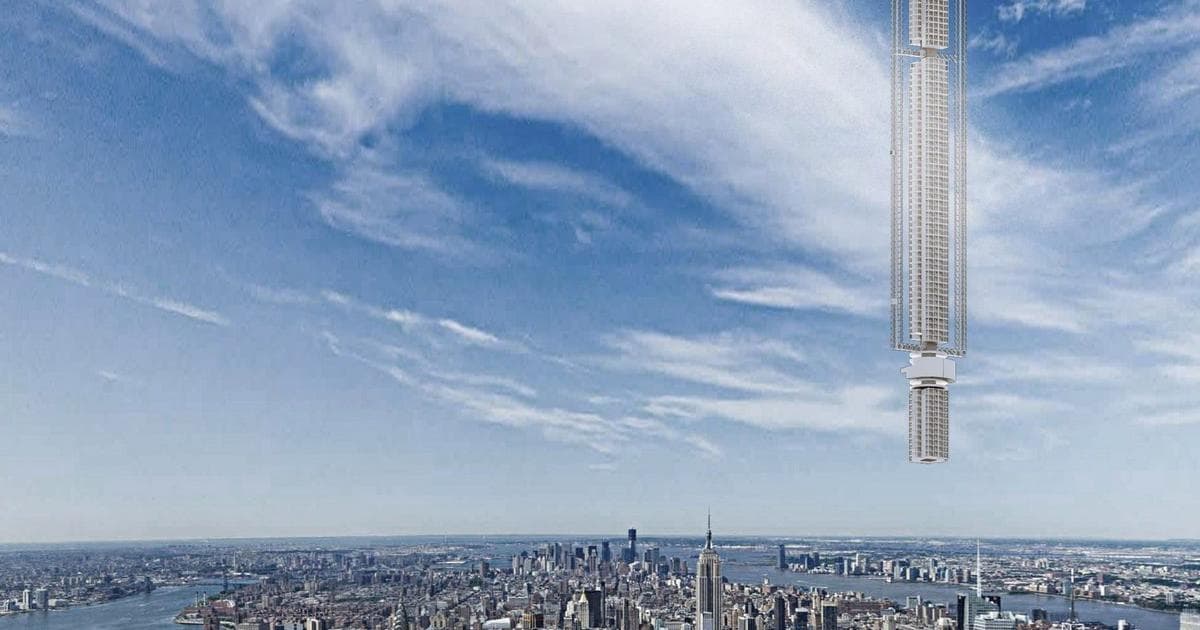 Dünyanın İlk Uçan Gökdeleni: Mimarlık Firması Dev Binayı Bir Göktaşına Asmak İstiyor