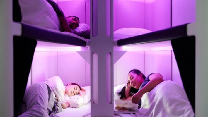 Air New Zealand, ekonomi sınıfı yolcuları için hazırladığı ranzaları tanıttı