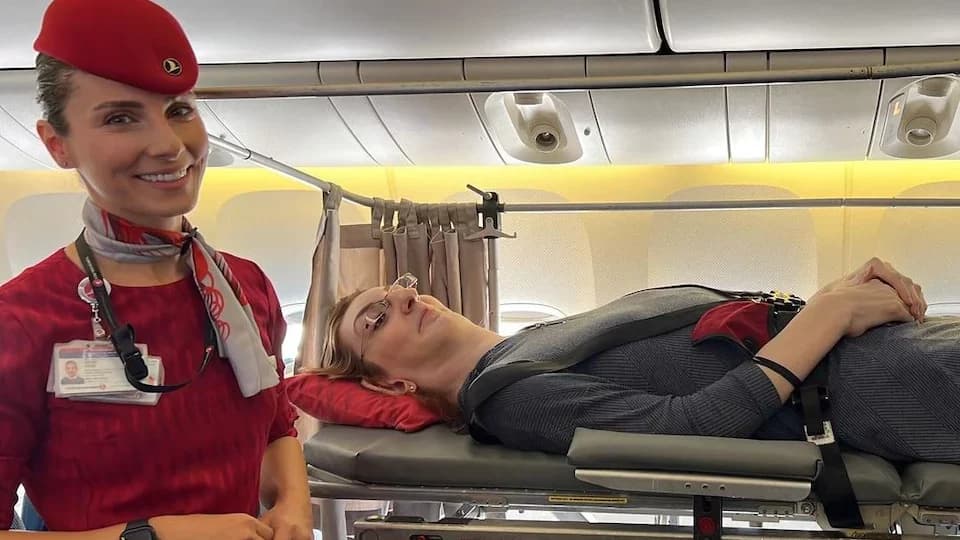 Dünya'nın En Uzun Kadını İlk Uçak Yolculuğunu Yaptı!